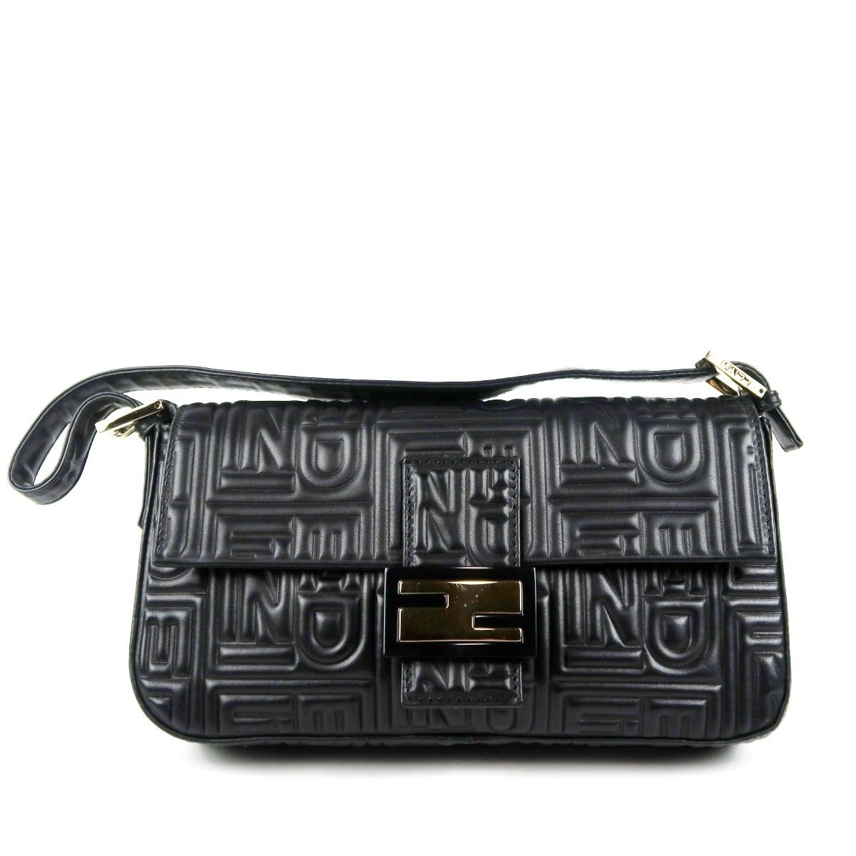 超美品】FENDI フェンディ エンボスロゴ マンマバケット イタリア製