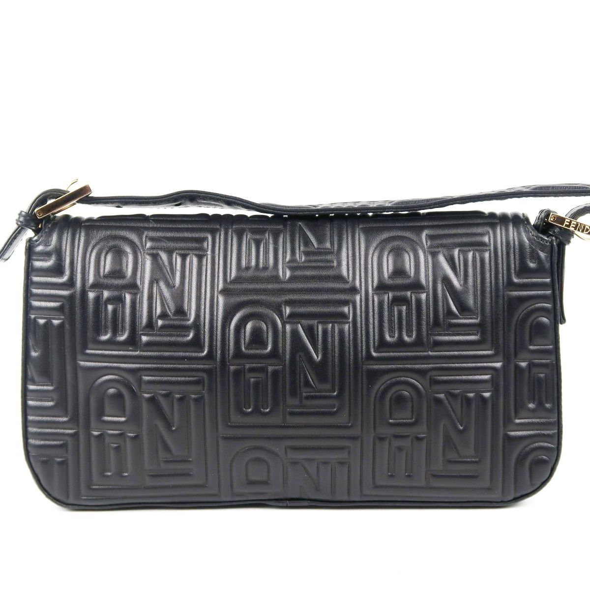 超美品】FENDI フェンディ エンボスロゴ マンマバケット イタリア製
