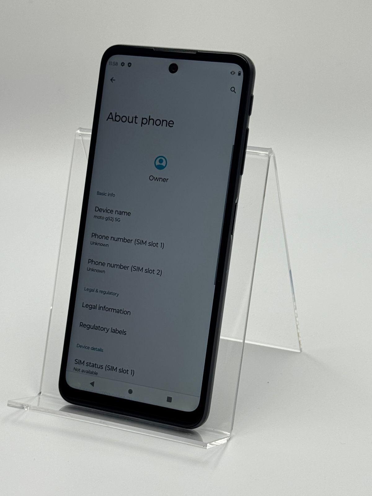 g52j 5G インクブラック moto SIMフリー 128GB 箱付き中古Cmoto 最安値 