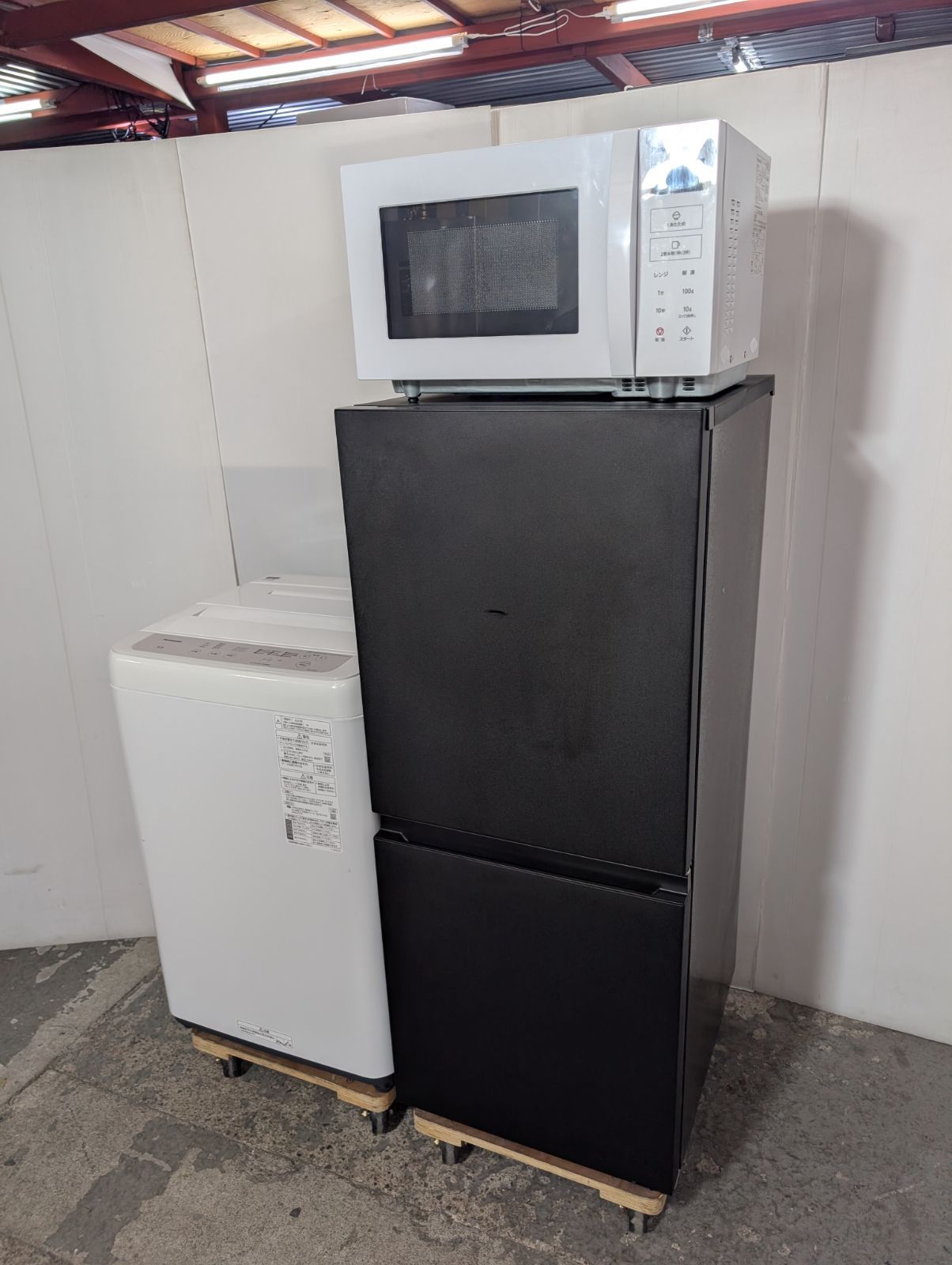 冷蔵庫　洗濯機　電子レンジ　panasonic　3点セット　単身カップル自炊向き 冷蔵庫 洗濯機 電子レンジ panasonic 3点セット 国産セット 単身