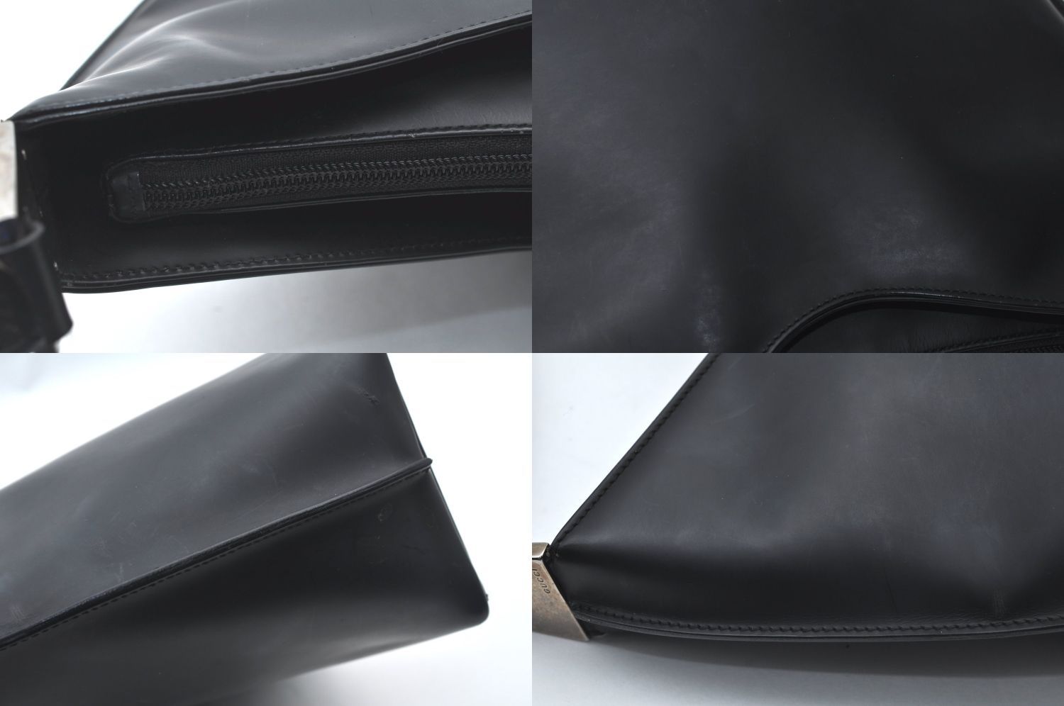 GUCCI グッチ ショルダートートバッグ エナメル ブラック L3019 - メルカリ