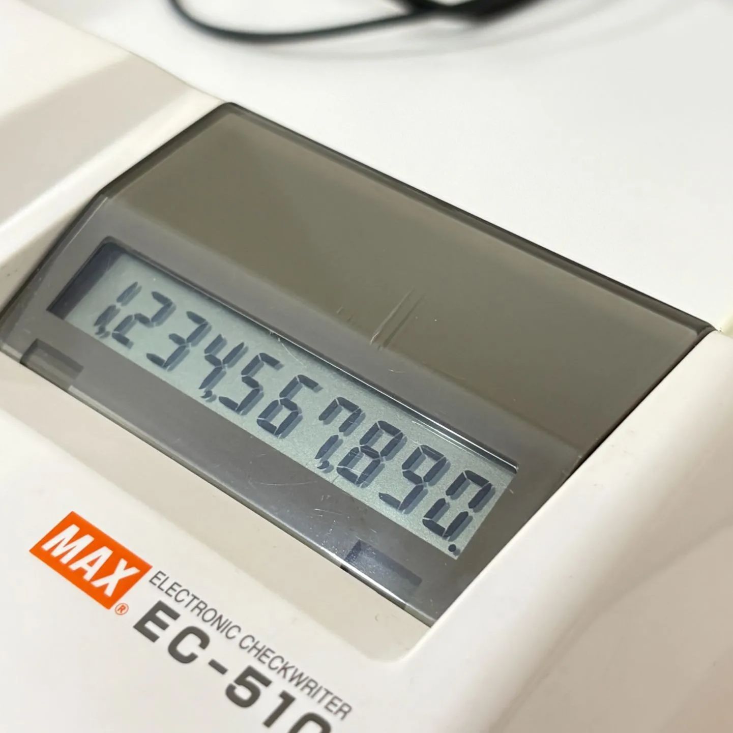 MAX マックス】 EC-510 電子チェックライター 手形/小切手 - メルカリ