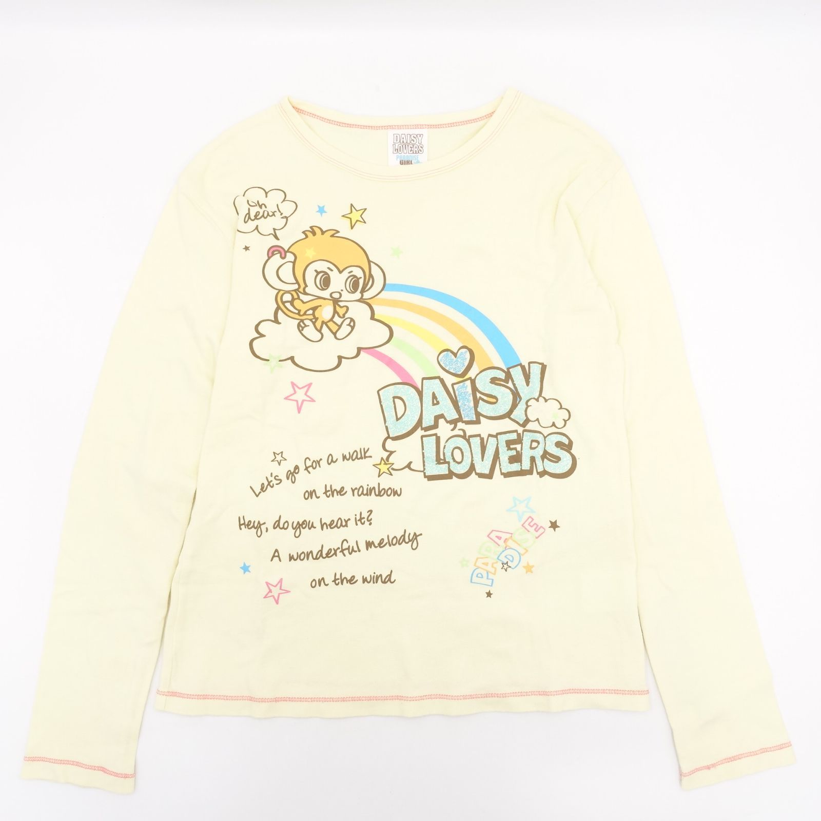 DAISY LOVERS ルッキー ロンT L/160 サイズ レモンイエロー Tシャツ