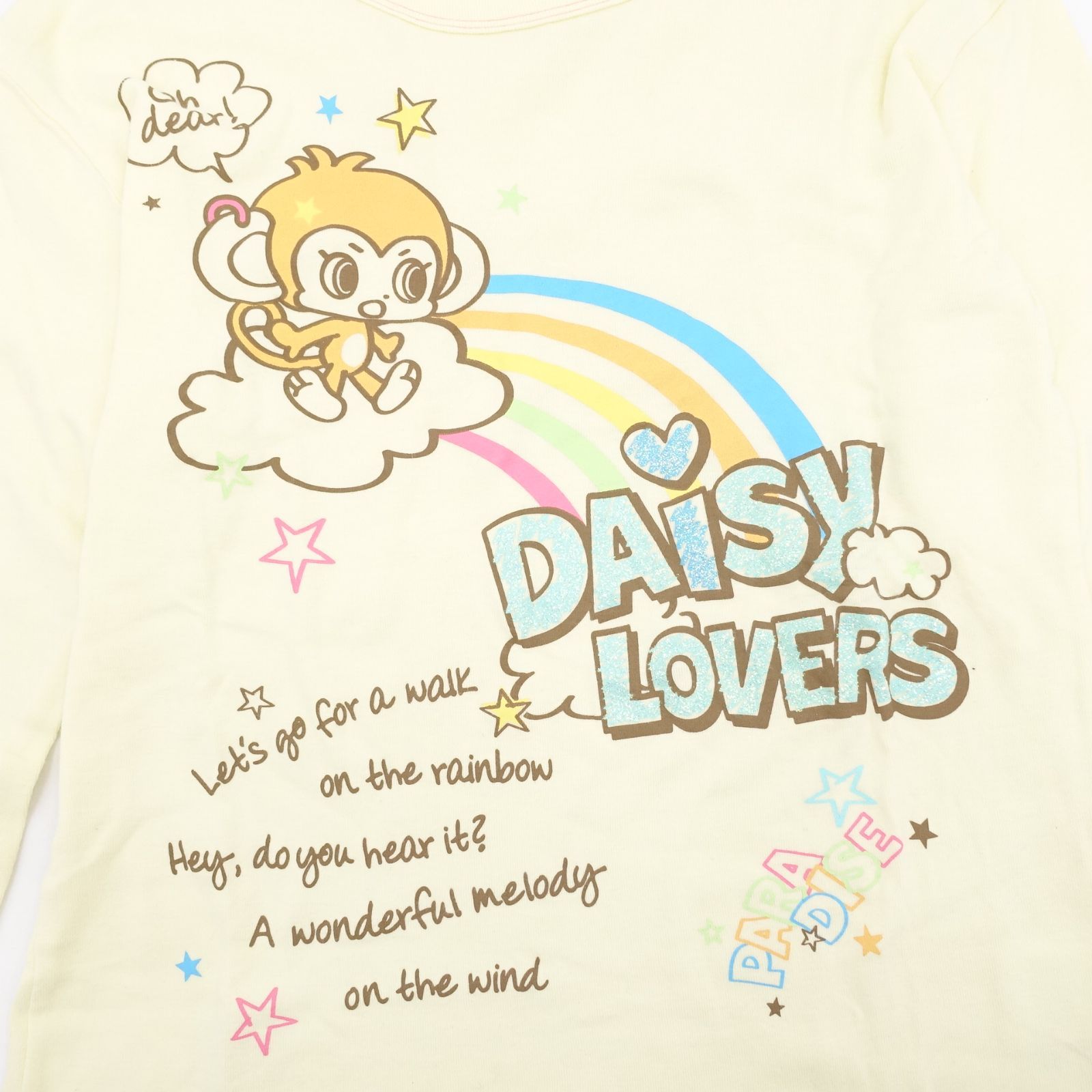 DAISY LOVERS ルッキー ロンT L/160 サイズ レモンイエロー Tシャツ