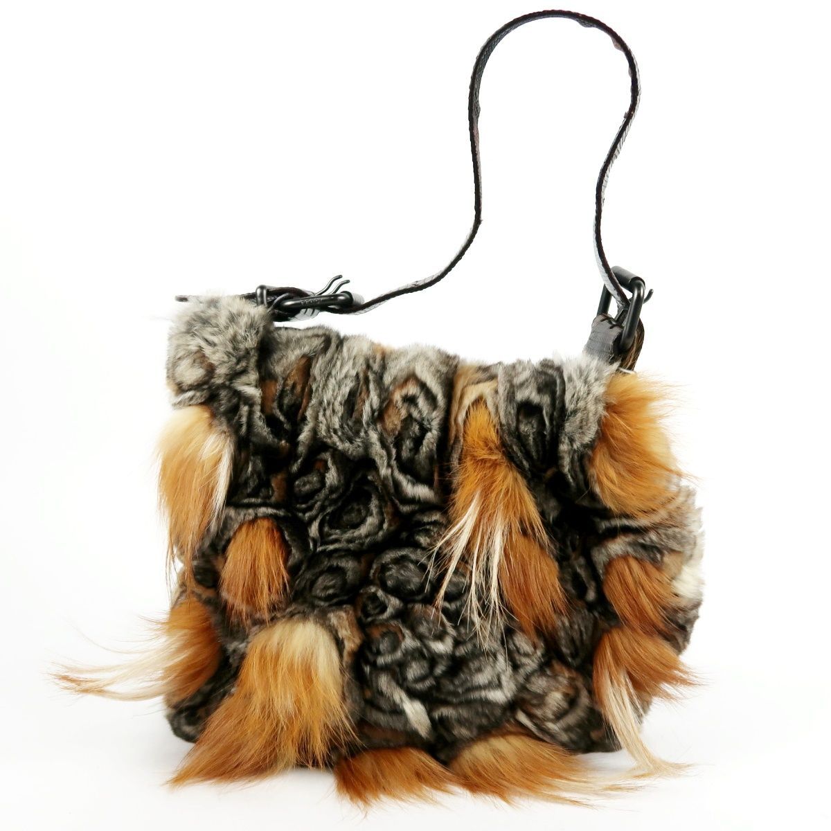 超美品】FENDI フェンディ イタリア製 ファー ショルダーバッグ 