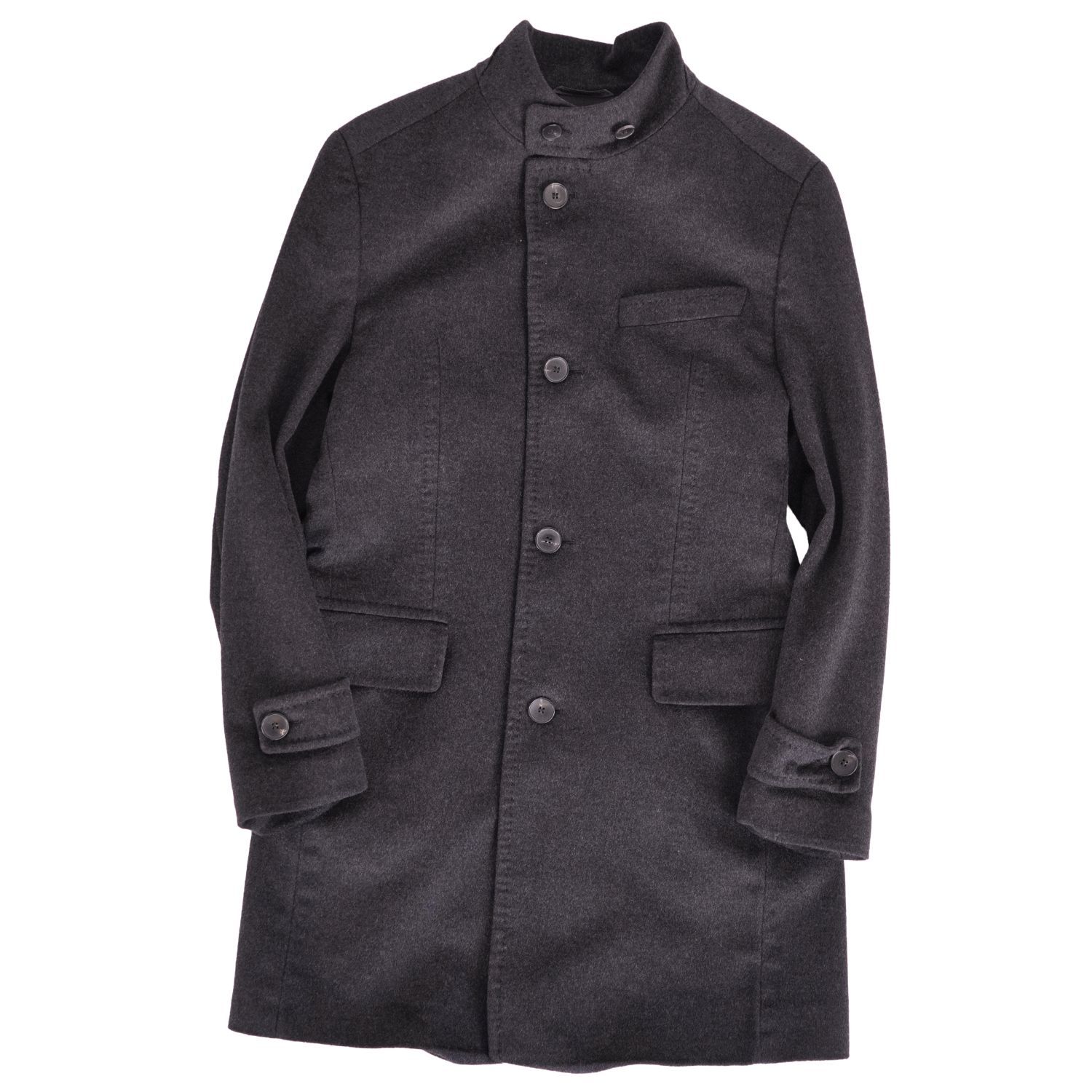 美品 ヒューゴボス HUGO BOSS コート スタンドカラー ウール カシミヤ