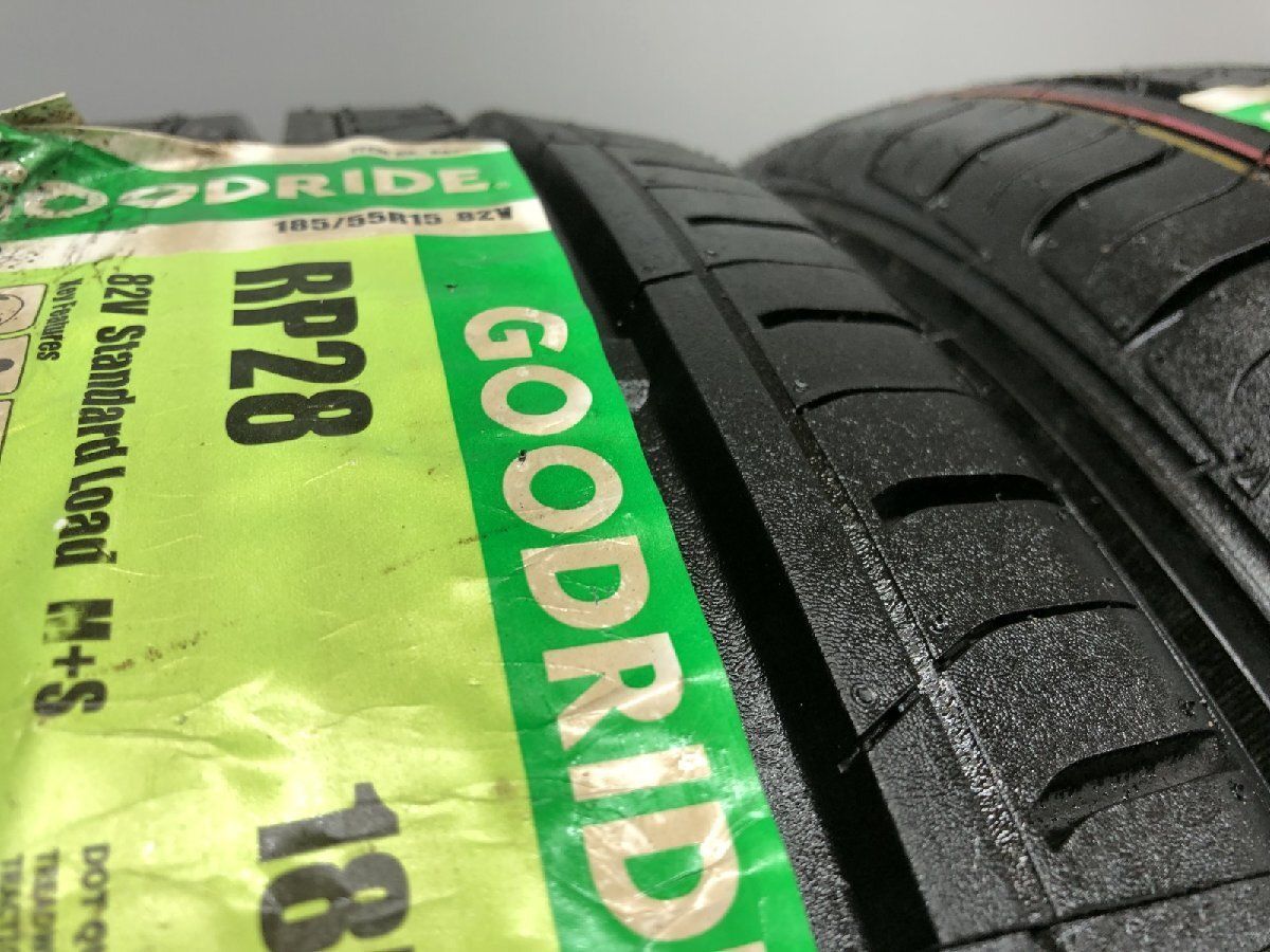 【新品】GOODRIDE RP28 185/55R15 82V 15インチ 夏タイヤ 2本 20年製 ベリーサ コルトプラス bB マーチ デミオ VW/up!等　(STW024) 新品】GOODRIDE RP28 185/55R15 82V 15インチ 夏タイヤ 4本 20年製