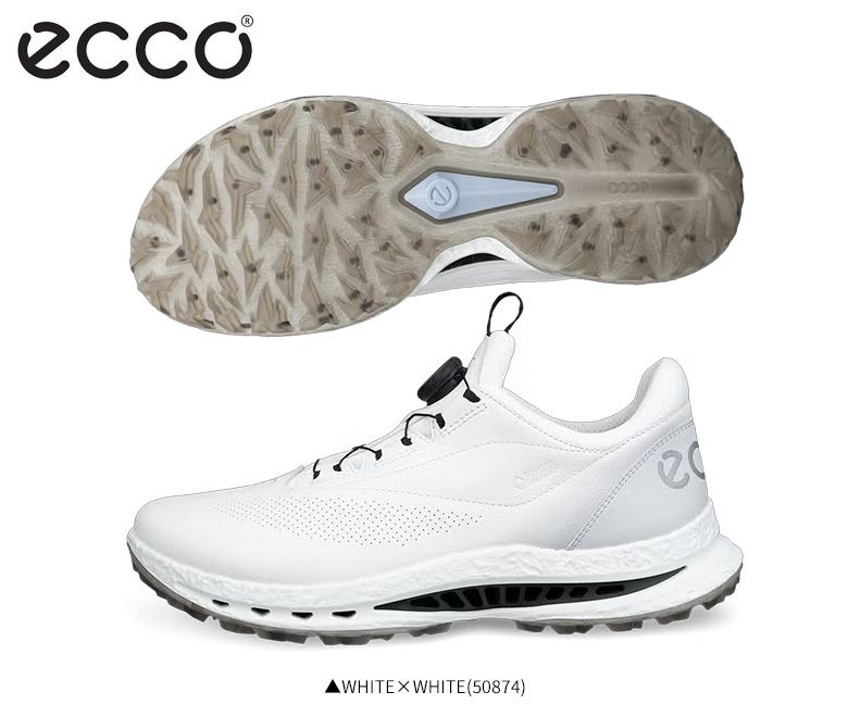 エコー BIOM C5 ボア EG132614 スパイクレス ゴルフシューズ WHITE