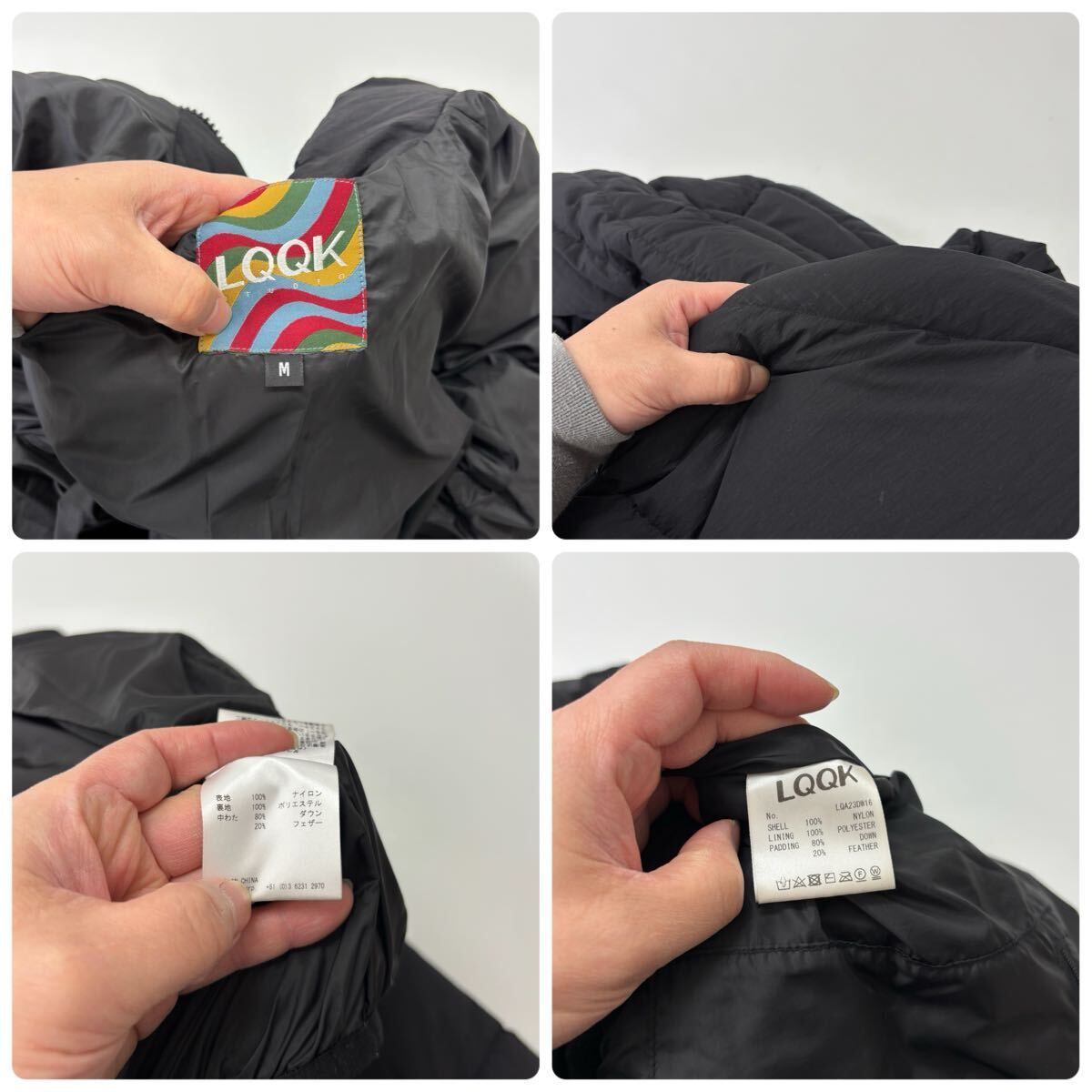 名作 LQQK STUDIO ルックスタジオ LQQK DOWN WAVE JACKET ルック 