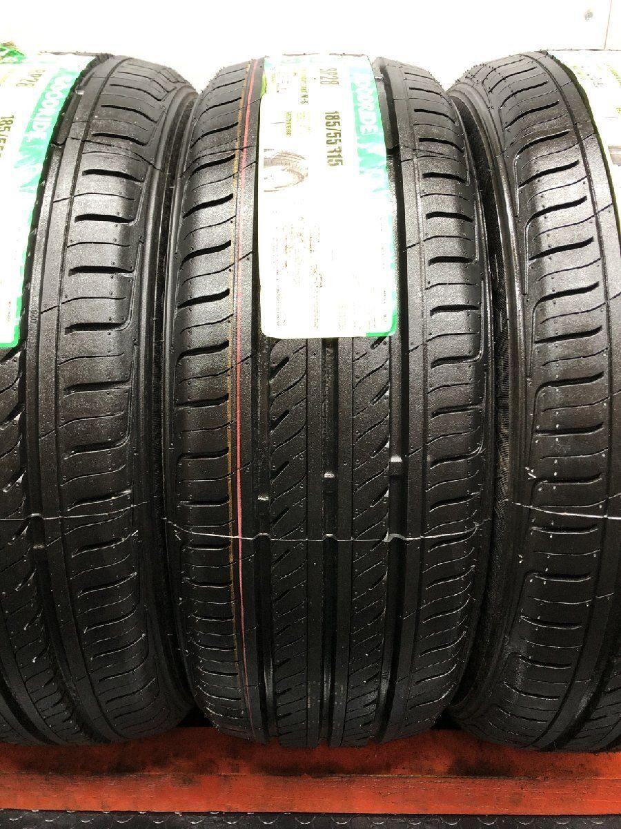 【新品】GOODRIDE RP28 185/55R15 82V 15インチ 夏タイヤ 4本 20年製 VW/up! デミオ プジョー206 マーチ ノート bB ラウム等　(STW022)
