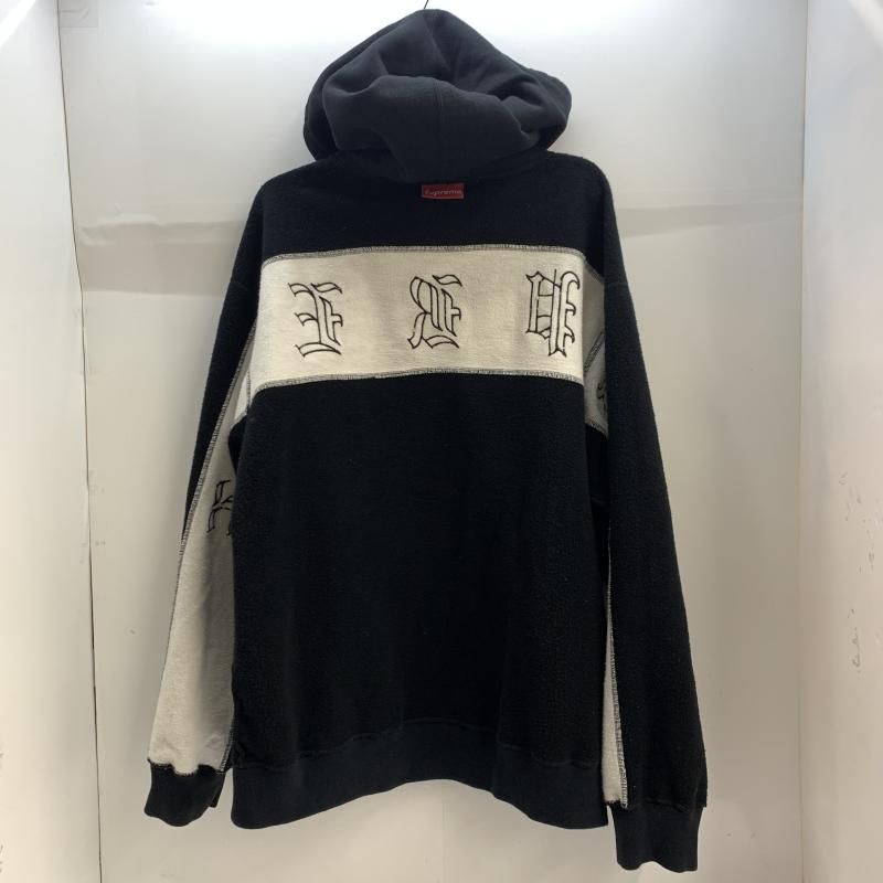 中古】Supreme Old English Stripe Zip Up Sweatshirt ブラック XL[92