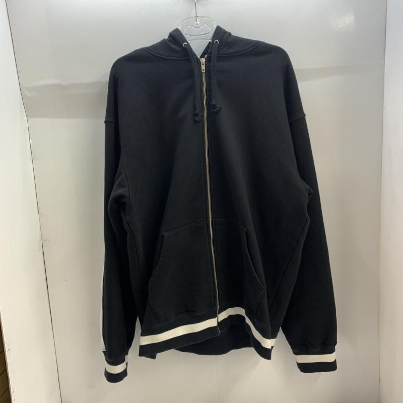 中古】Supreme Old English Stripe Zip Up Sweatshirt ブラック XL[92