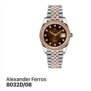 正規品ー ー未開封 Alexander Ferros 8032D-DT-08 主役アイテム 自動巻き時計 腕時計(アナログ)