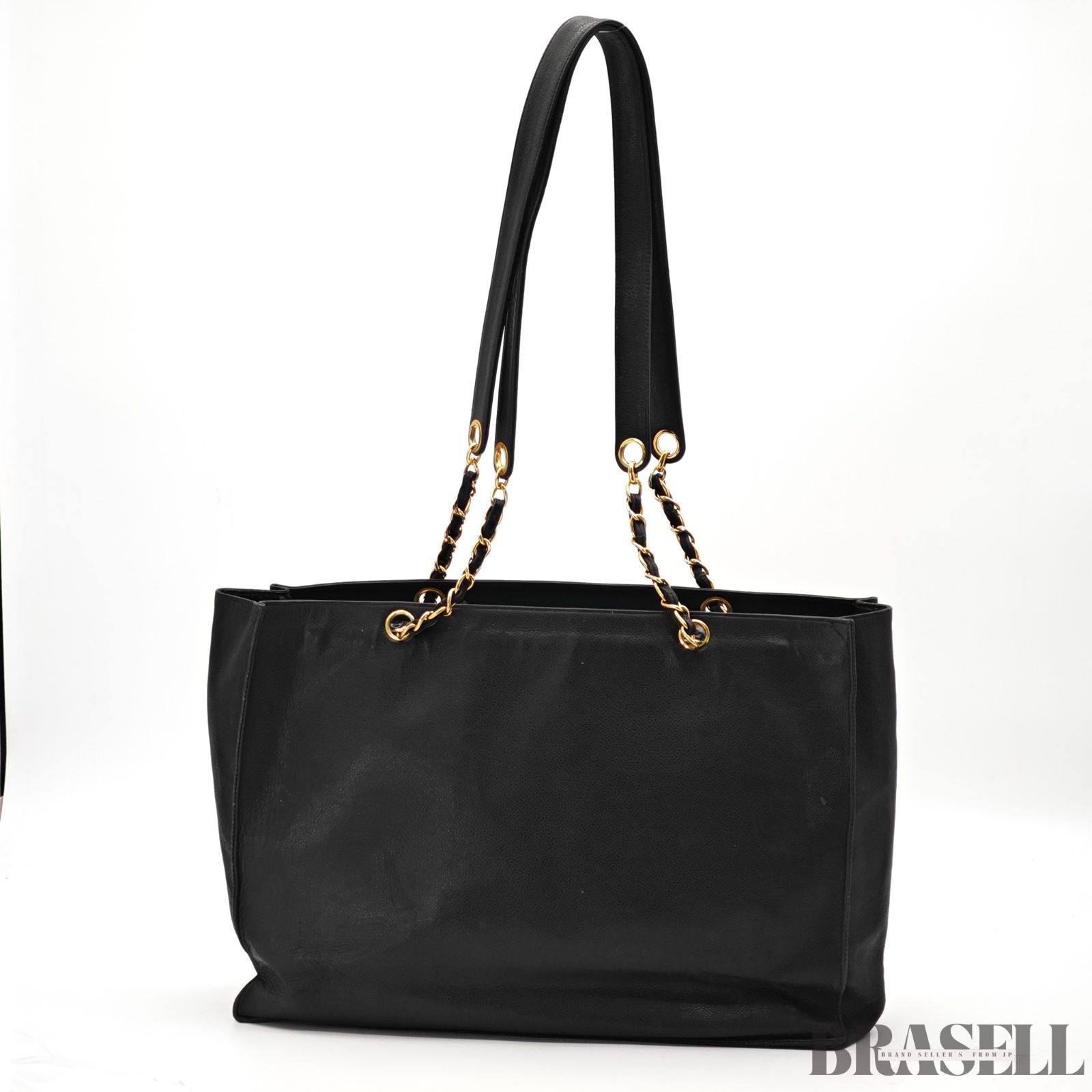 美品 CHANEL シャネル デカココ ラムスキン チェーン トートバッグ CHANEL ラムスキン チェーントート デカココ ココマーク バッグ トート