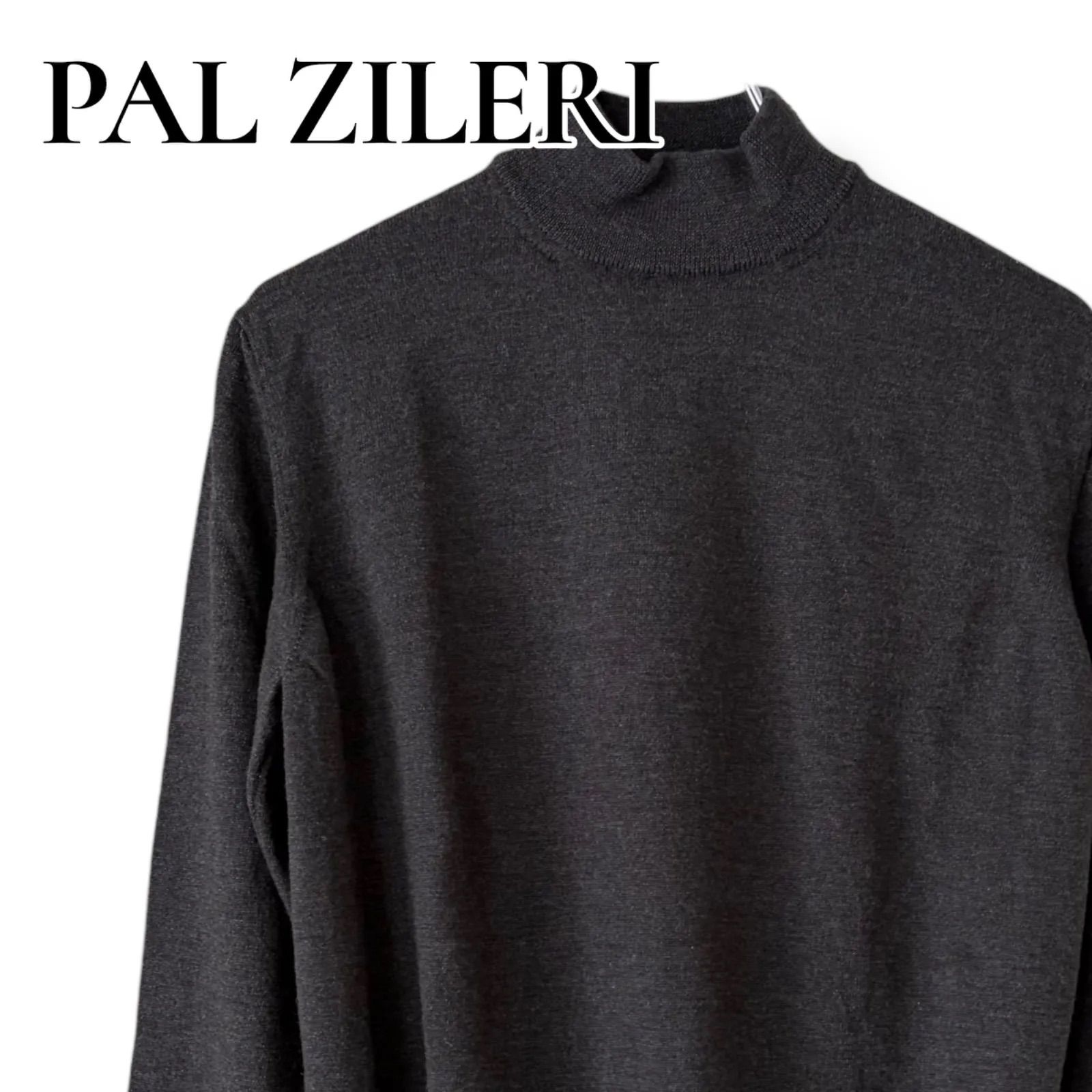 PAL ZILERIパルジレリ白肌タートルネックセーター50ITALY