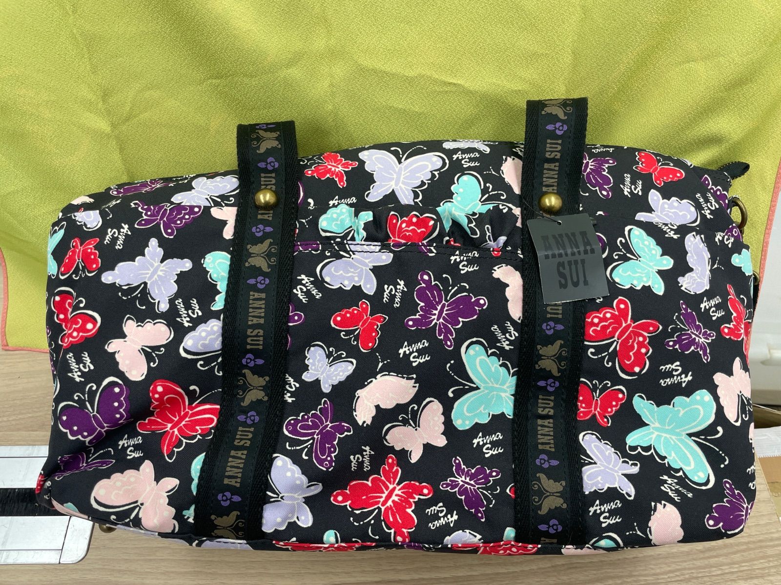 ANNA SUI（アナスイ）総柄蝶モチーフ 2WAYボストンバッグ・ショルダー