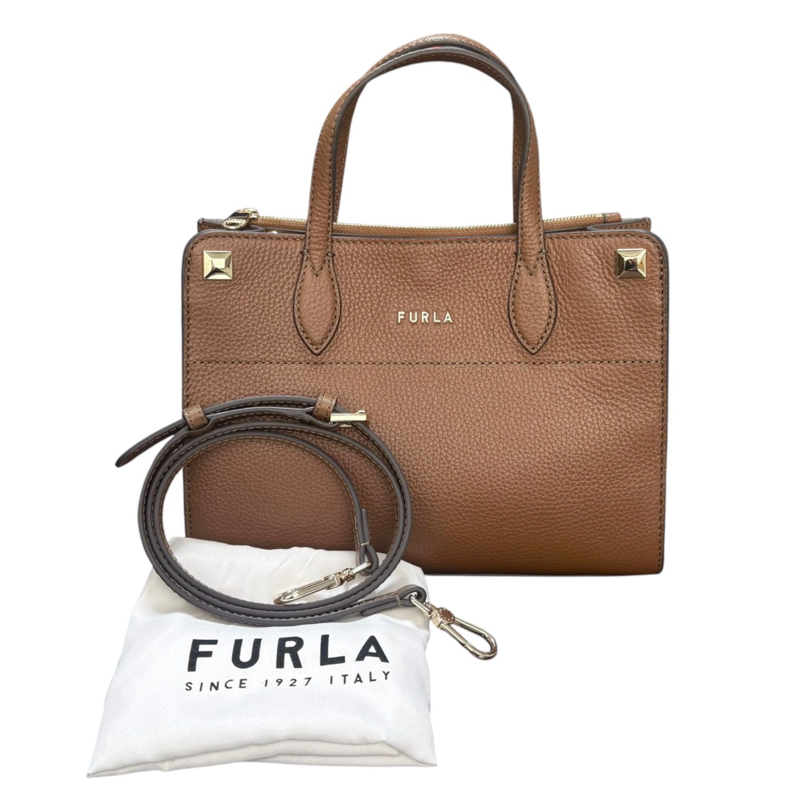 未使用級 極美品 フルラ FURLA 2way ショルダーバッグ トート