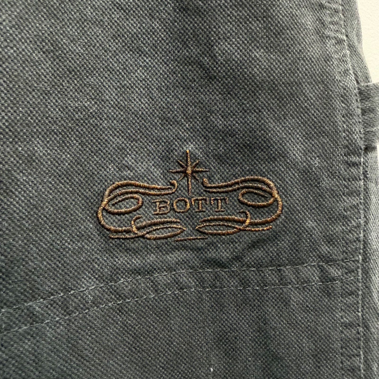 BoTT Pigment Dyed Work Pant ダブルニーパンツ ブラック 32【送料込み 