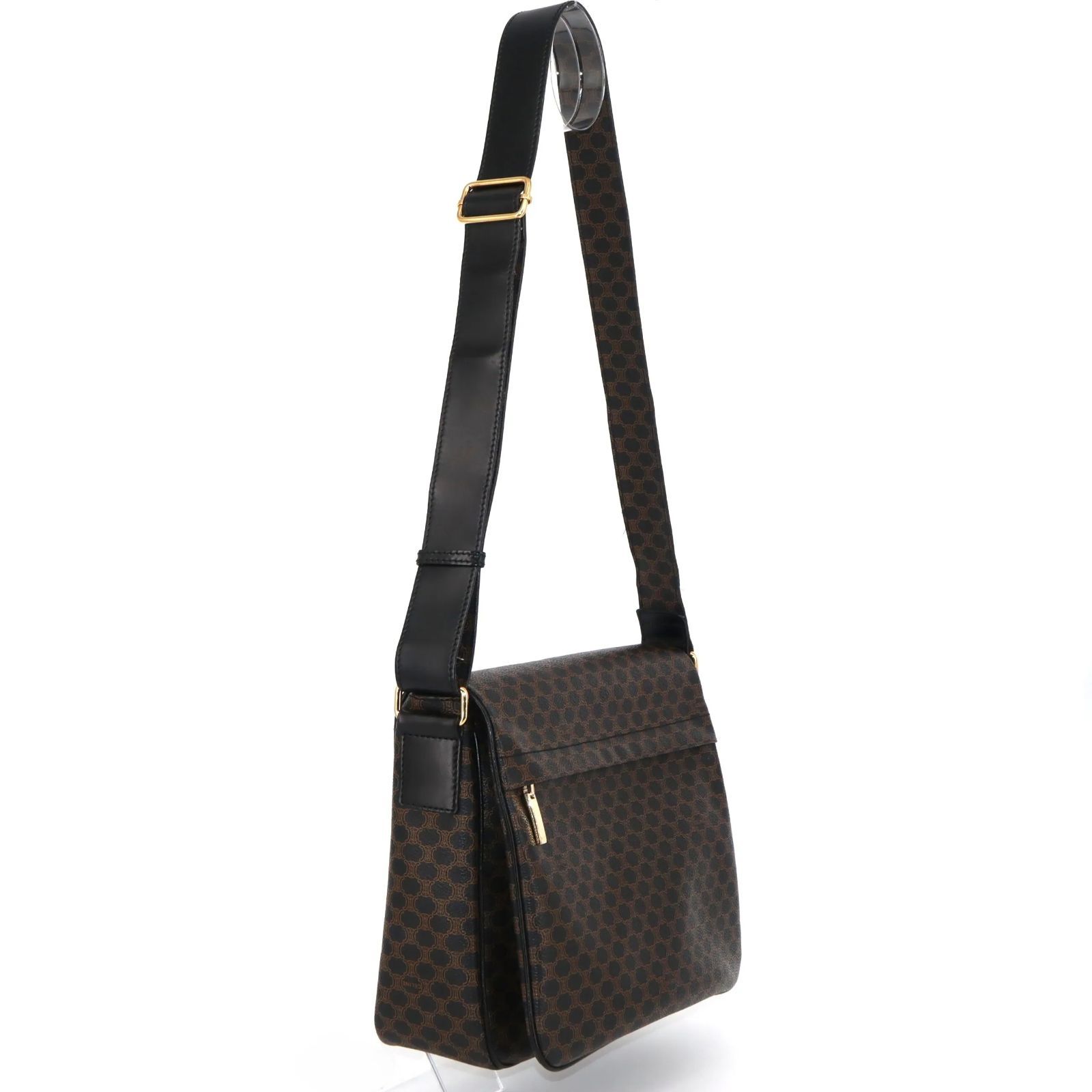 中古】美品 CELINE Macadam Shoulder Bag ヴィンテージ セリーヌ 