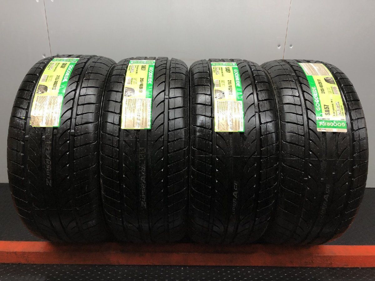 【新品】GOODRIDE ZUPER ACE SA-57 215/40ZR17 87Q 17インチ 夏タイヤ 4本 20年製 VW/クロスポロ audi/A1 VOLVO/V60等　(STJ086) GOODRIDE 【新品】GOODRIDE ZUPER ACE SA-57 215/40ZR17 87Q 17インチ