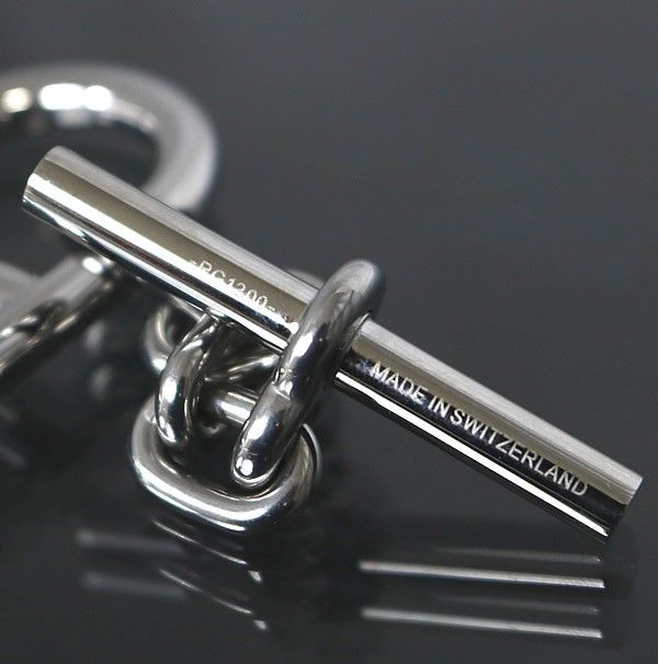 HERMES 銀座店 エルメス 美品 シェーヌダンクル キーリング ユニ