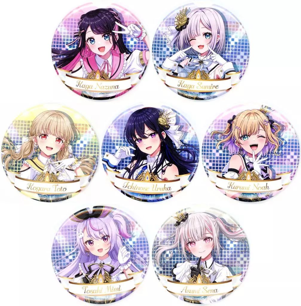 中古】バッジ・ピンズ 全7種セット 「バーチャルYouTuber ぶいすぽっ