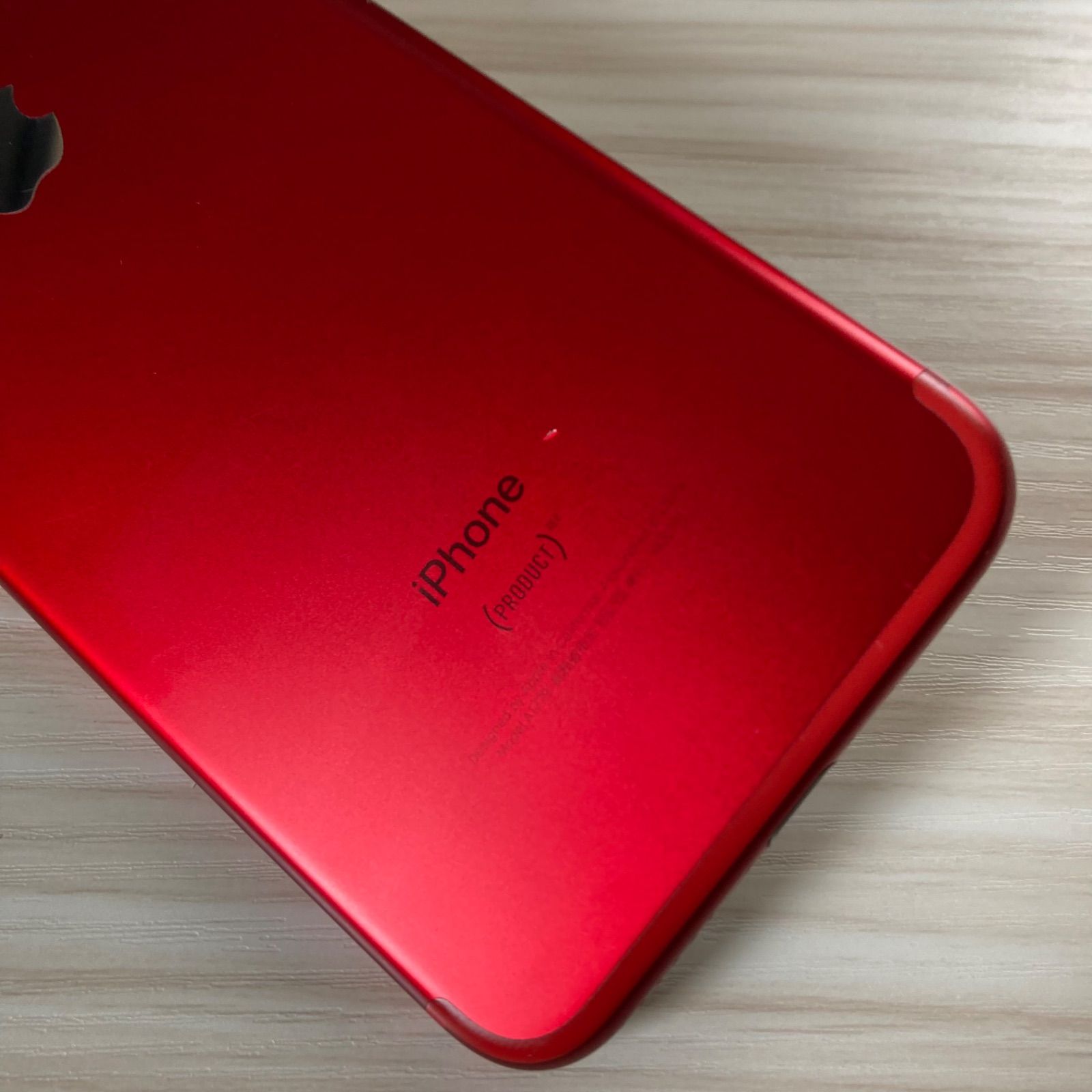 iPhone7 128GB PRODUCT RED バッテリー79% SIMフリー - メルカリ