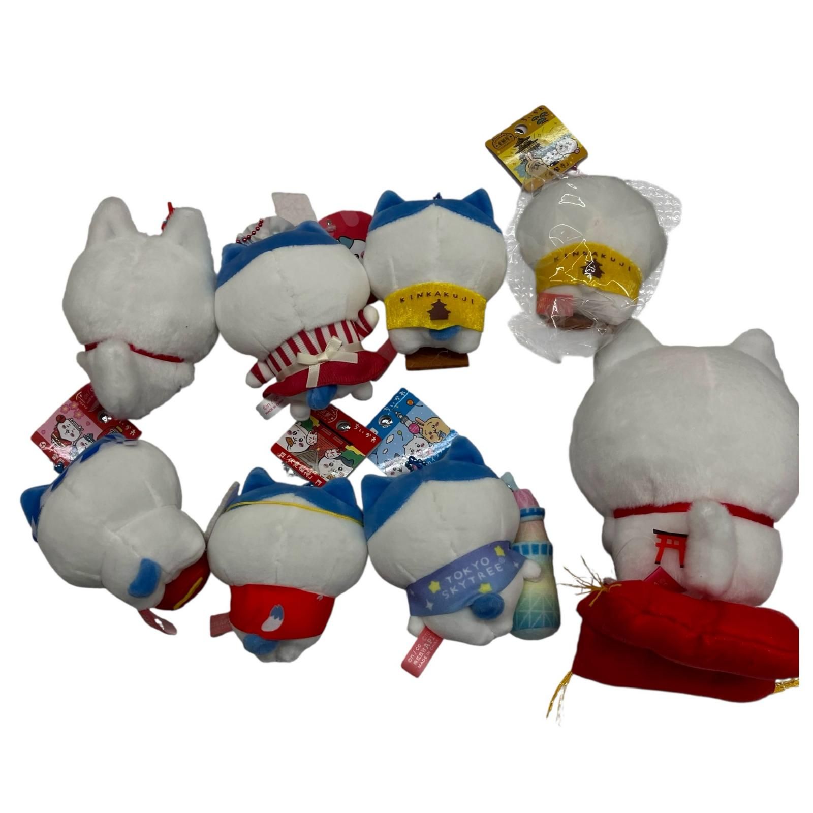 186001 186001 ちいかわ ハチワレ ぬいぐるみ 8点まとめ売り 現状品