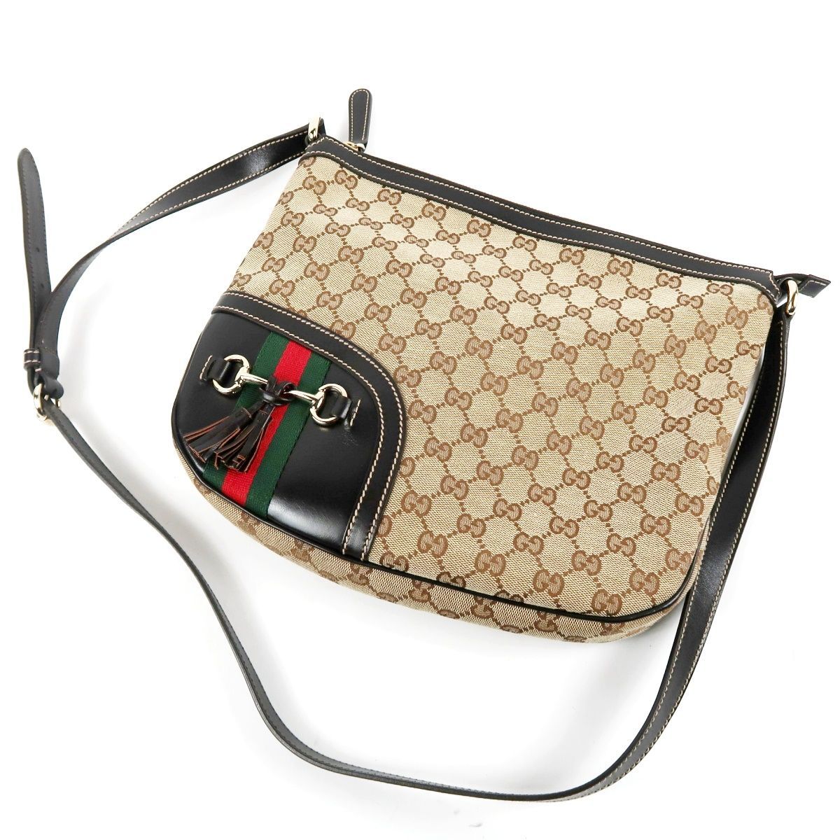 超美品】GUCCI グッチ シェリーライン ショルダーバッグ GGキャンバス