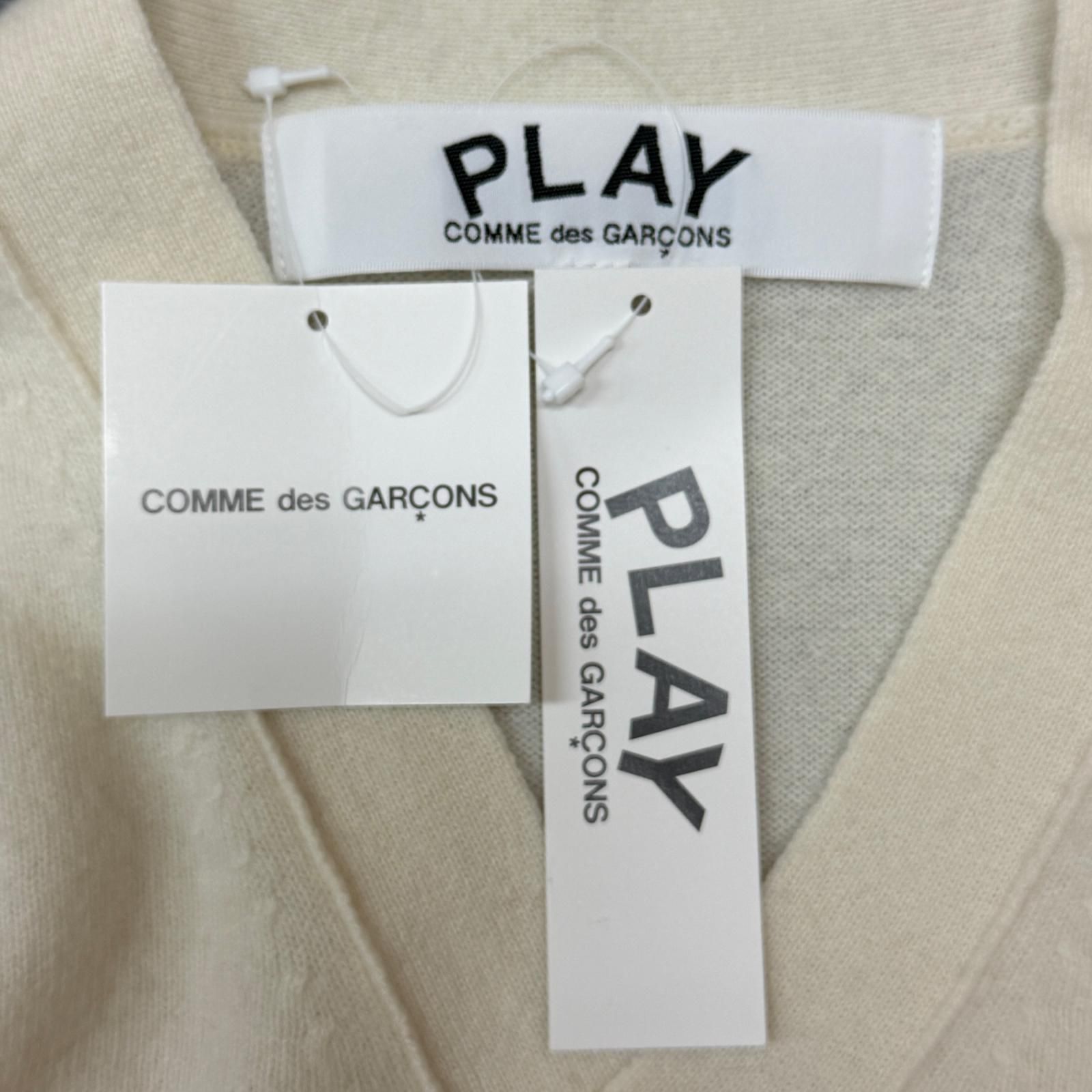参考上代32450円 未使用 PLAY COMME des GARCONS AD2025/5 V-Neck 