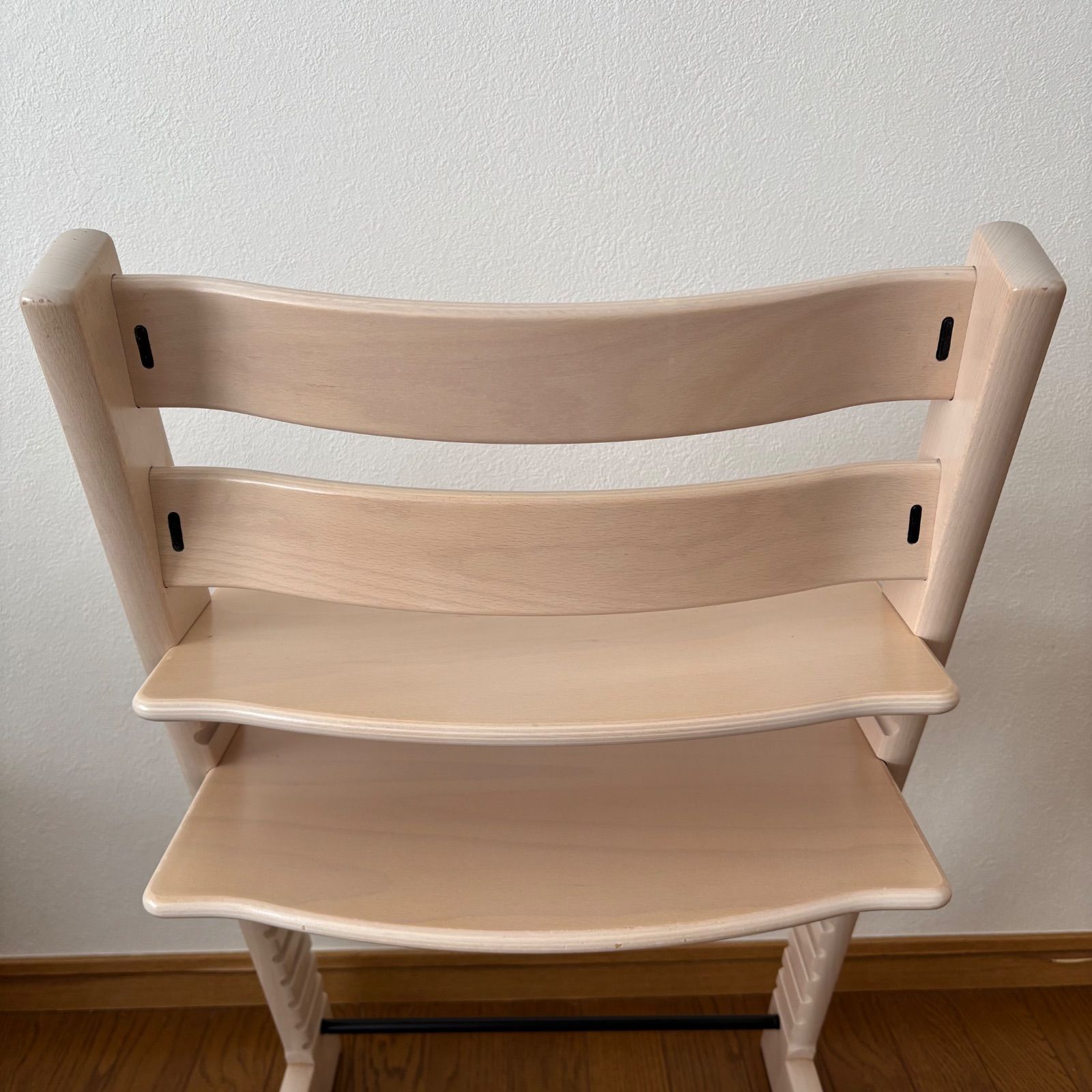 美品＊ストッケ トリップ トラップ ホワイトウォッシュ ベビーチェア+
