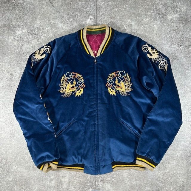 東洋エンタープライズ 別珍スカジャン TT13609 ROARING TIGER×DRAGON