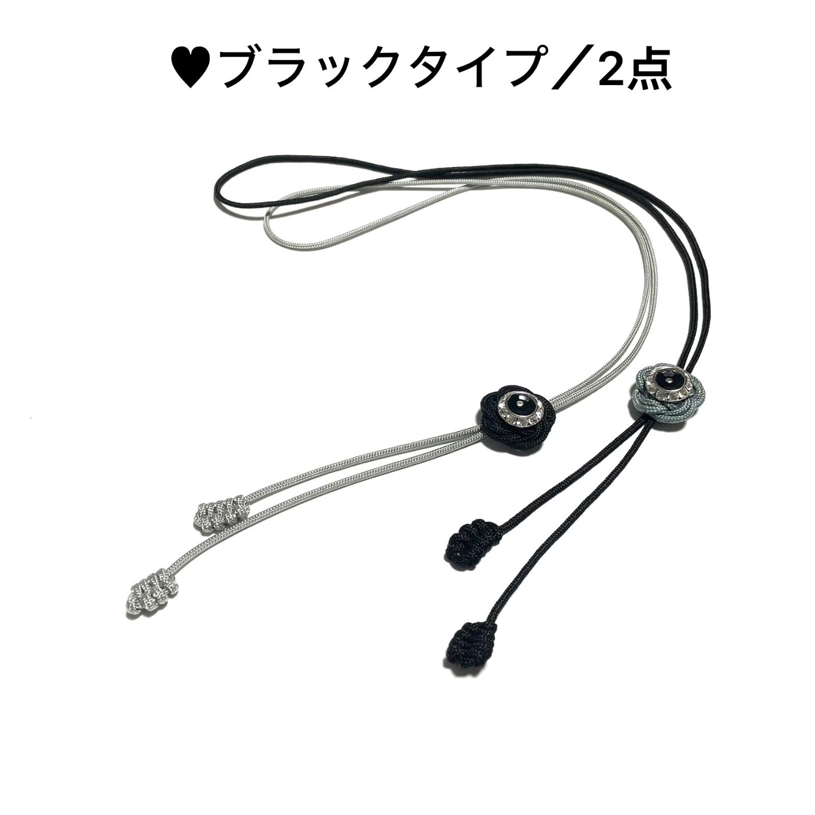 アクセサリー ループネックレス 棒タイ ループタイ ♥︎ループ 