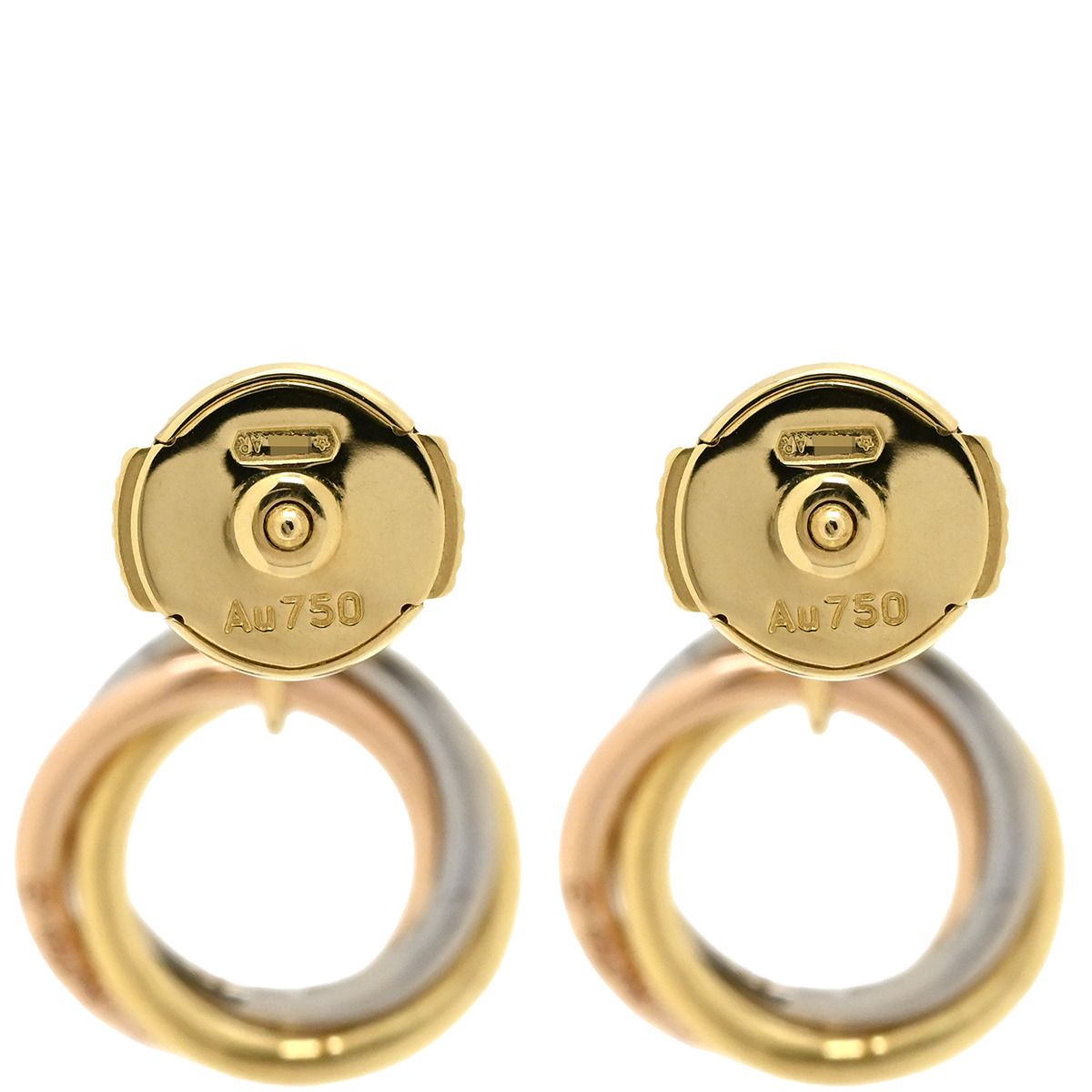 カルティエ Cartier ピアス トリニティ ダイヤ ホワイトゴールド 