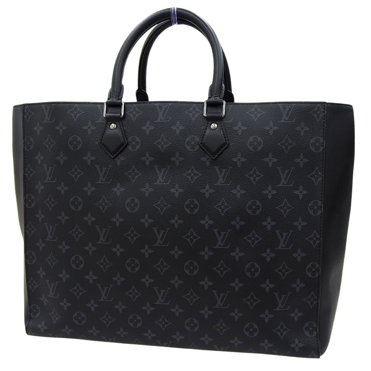 LOUIS VUITTON(ルイ・ヴィトン) モノグラム・エクリプス グランサック ビジネスバッグ/ブリーフケース トートバッグ モノグラムエクリプス ブラック黒 グレー ガンメタル金具 M44733 メンズ 4080218