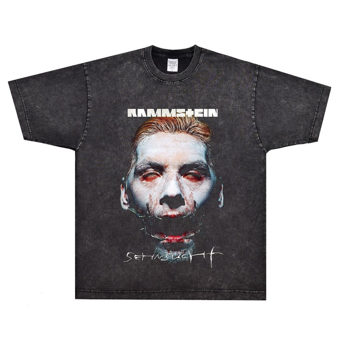 Rammstein ラムシュタイン Tシャツ ヴィンテージ加工 Tシャツ バンドT