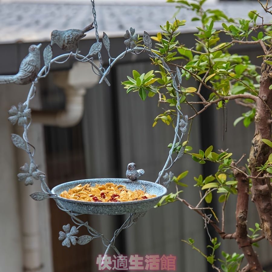 バードフィーダー 小鳥 野鳥 用 給餌器 餌箱 餌台えさ置き 吊下げ ハート型 可愛い 餌入れ 鳥 ガーデンオブジェ吊下げ インテリア ガーデニング ペット食器 野鳥観察 レトロ風 バード用品 インテリア雑貨zsp0305