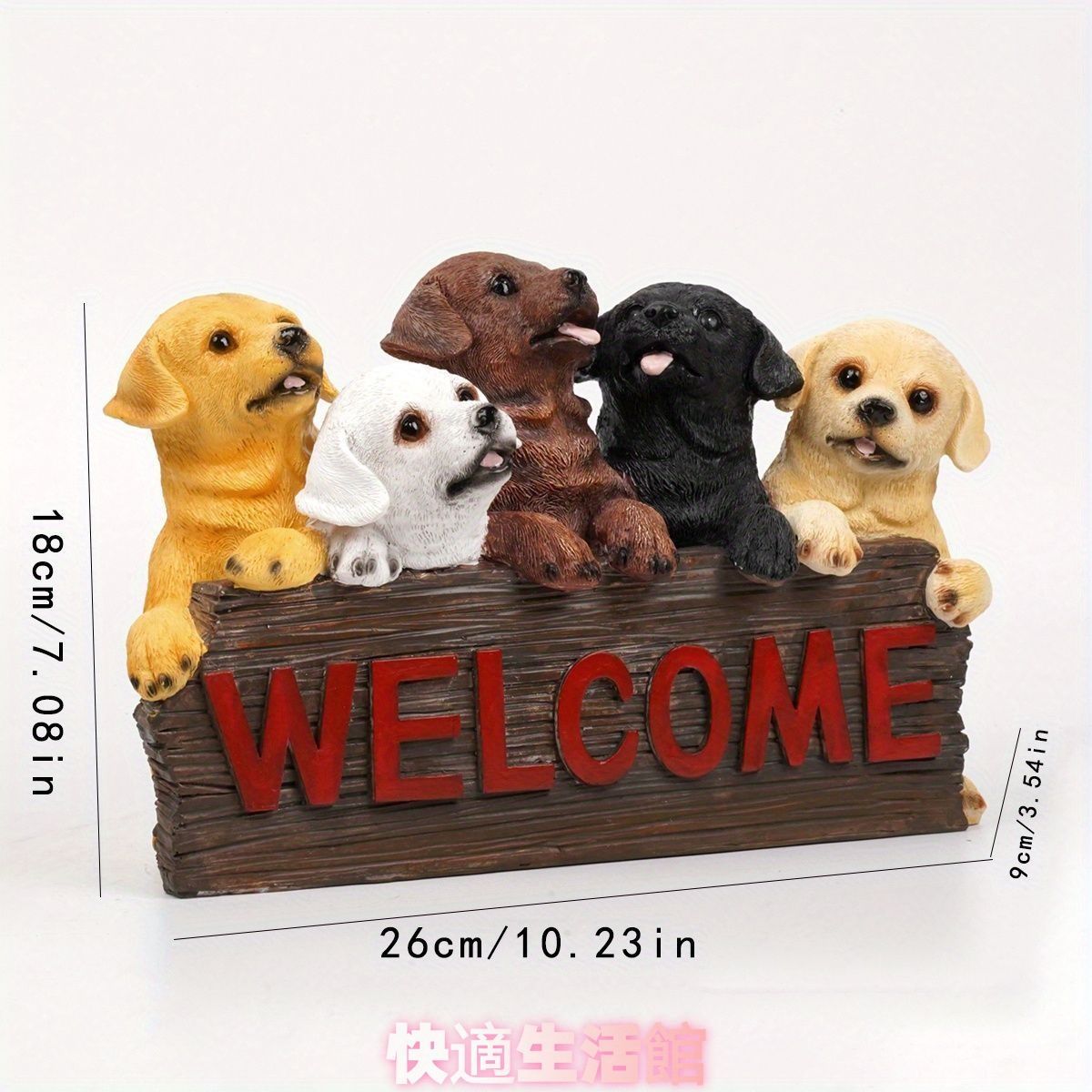  置物 オブジェ ガーデンオーナメント ウェルカムボード 4匹の子犬 室内 屋外 インテリア 玄関 リビング ダイニング 装飾 庭 ガーデニング 装飾 ガーデン 樹脂 可愛い ギフト インテリア用品 贈り物 雑貨zsp0305 ミニトレイ 置物 インテリア小物