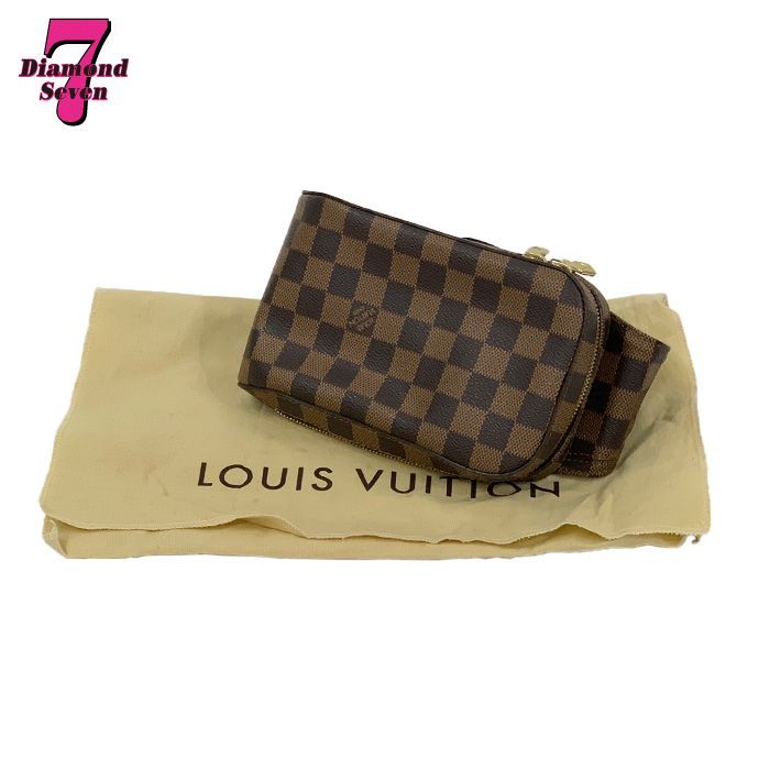 中古】Louis Vuitton ルイヴィトン ダミエ ジェロニモス エベヌ ボディ 