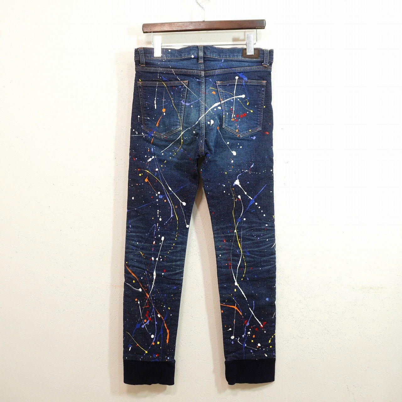 GLAMB by glamb (2) ペイント ストレッチデニムリブパンツ ジョグ 