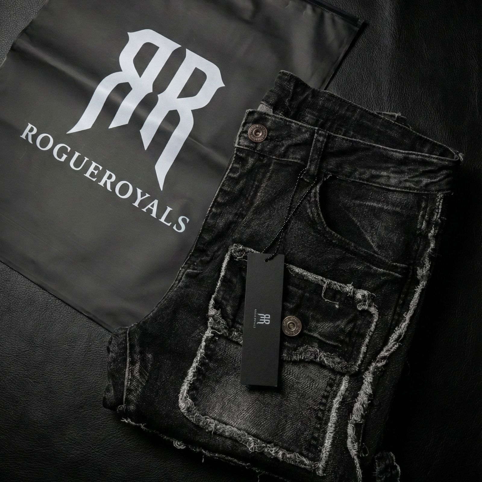 ROGUE ROYALS フレア スキニー デニム FLARE MULTI-POCKET STACKED