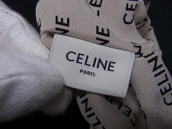 □極美品□ CELINE セリーヌ マカダム レイユール シルク100% シュシュ
