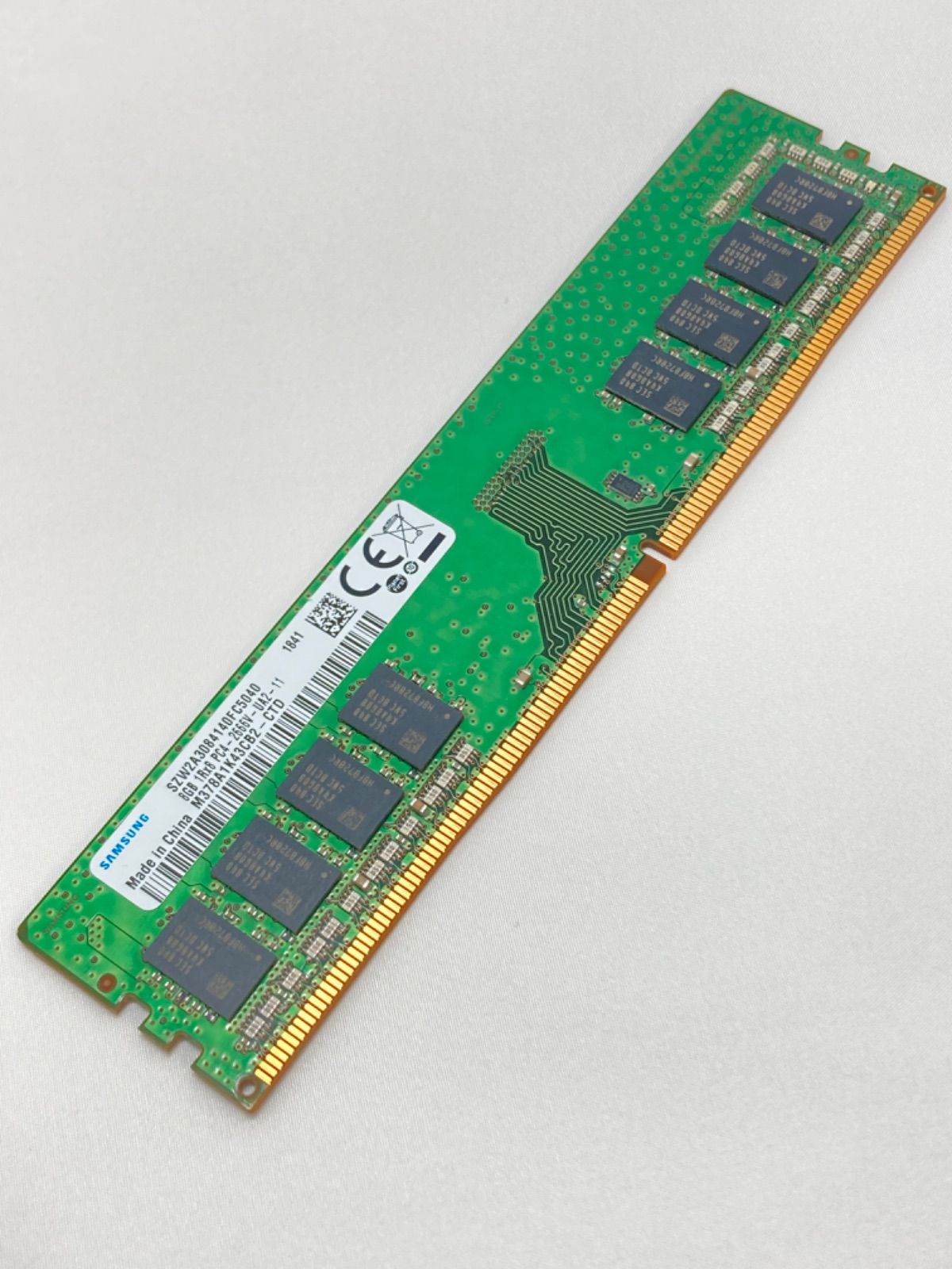 SAMSUNG PC4-2666V-UA2-11 8GB x2 計16G 片面チップ 2枚 管理M514 