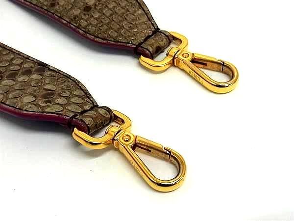 □極上□本物□美品□ FENDI フェンディ ストラップユー パイソン