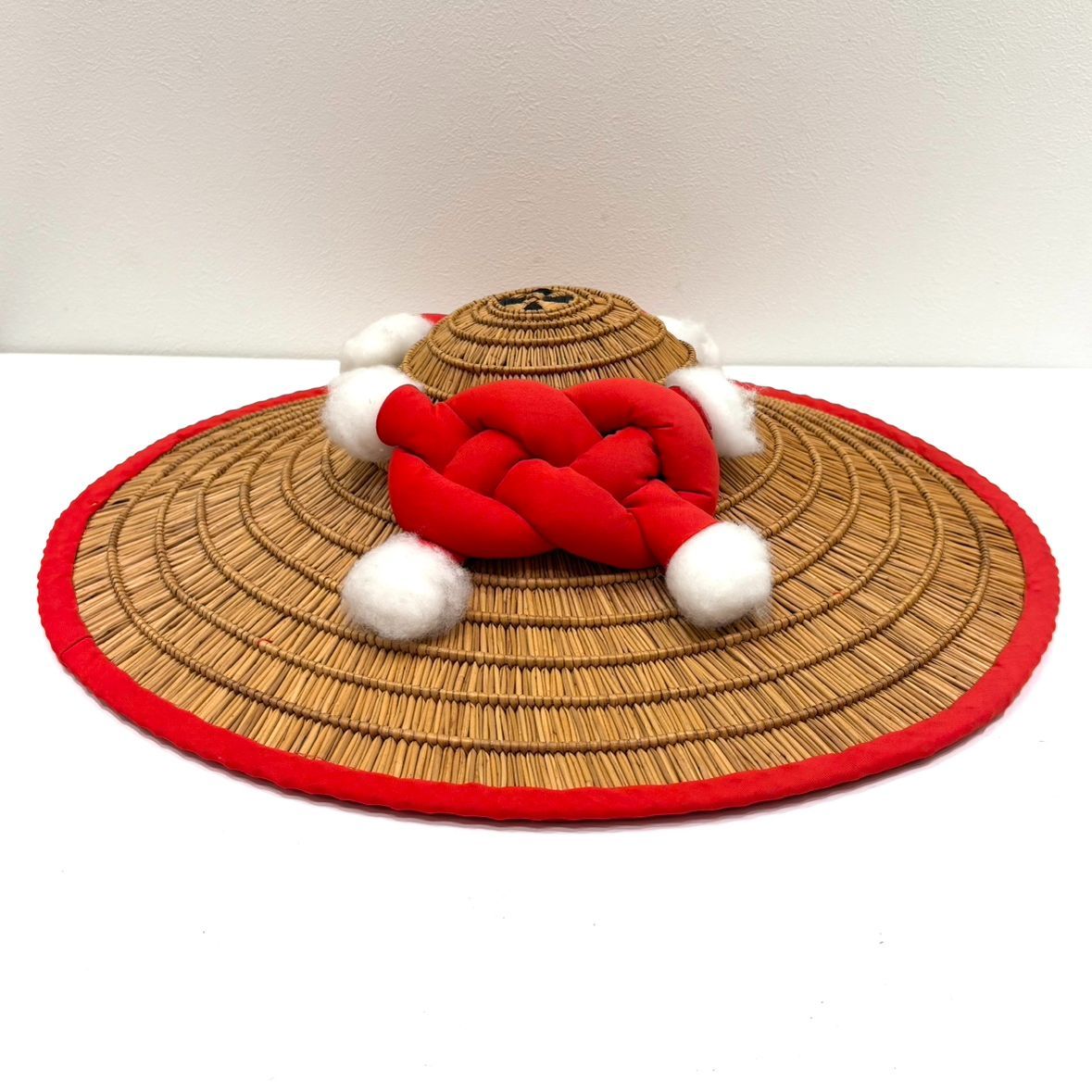 え沖】 琉球 笠 むんじゅる笠 2点セット 琉球舞踊 沖縄 工芸品 伝統品