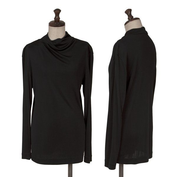 Tシャツ・カットソー イッセイミヤケISSEY MIYAKE ドレープネック長袖