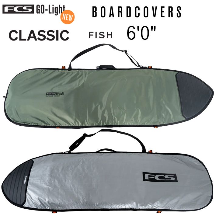 【20%OFF】サーフボード ケース FCS エフシーエス ボードケース CLASSIC COVER FISH 6’0” フィッシュボード レトロボード フィッシュボード サーフィン ハードケース