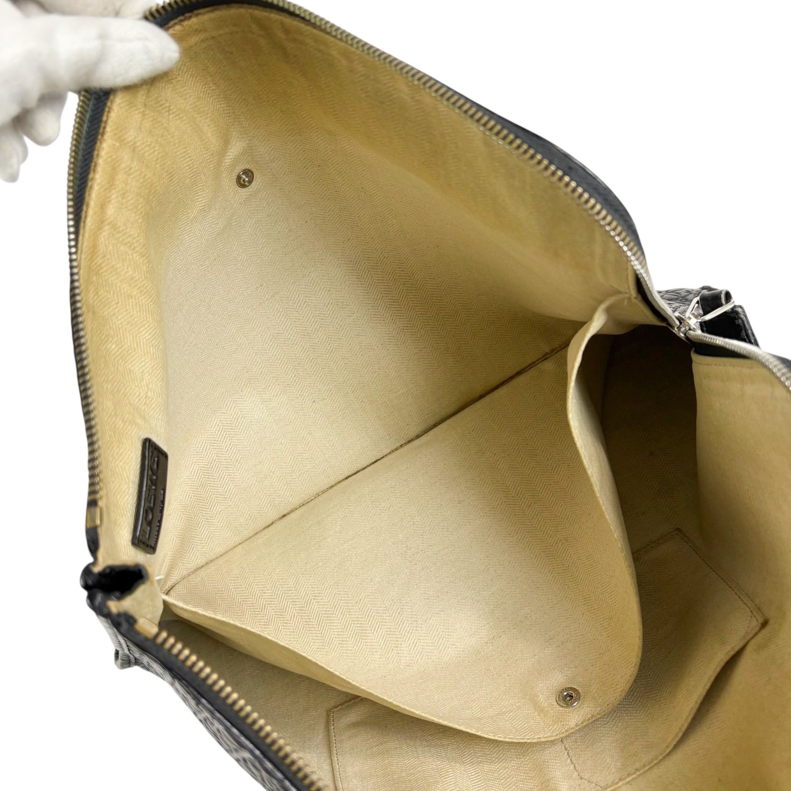 【正規品/未使用】LOEWE リピートアナグラム クラッチバッグ ブラック ロエベ LOEWE リピートアナグラムロゴ クラッチバッグ セカンドバッグ
