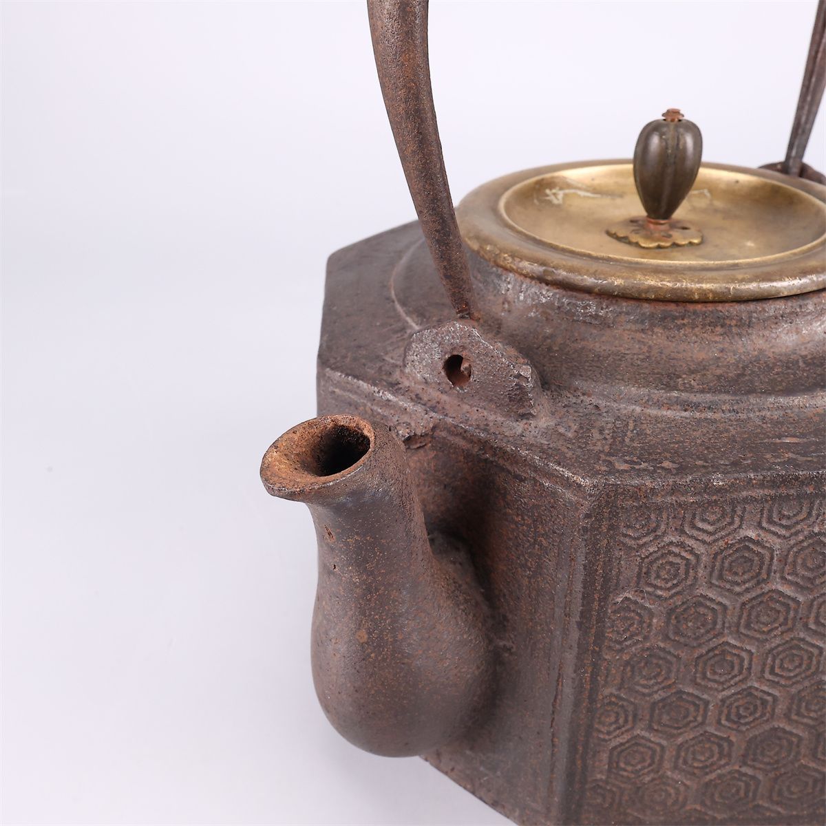 時代 【龍文堂造】 八角 鉄瓶／水漏れ無し！TA885 - メルカリ