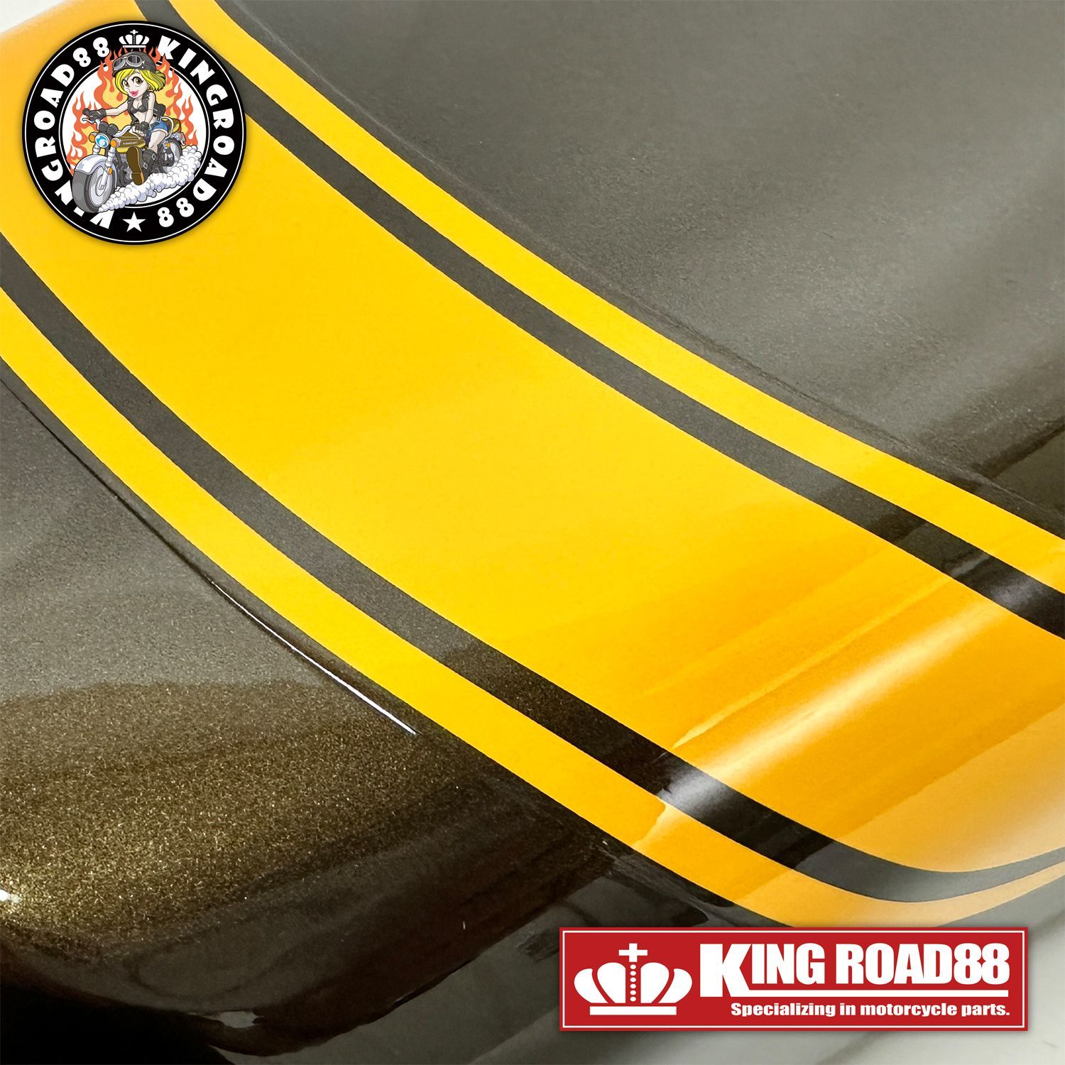 カワサキ ゼファーχ ZR400C KingRoad88 Z2 仕様 イエローボール 黄 緑